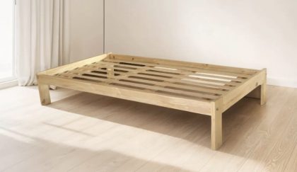Cama Otomana de 2 plazas 1.90x1.40, pino seleccionado excelente calidad
