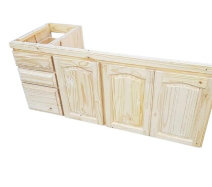 FRENTE BAJO MESADA CON CAJONES DE 1.40MT, EFECTIVO 10% OFF