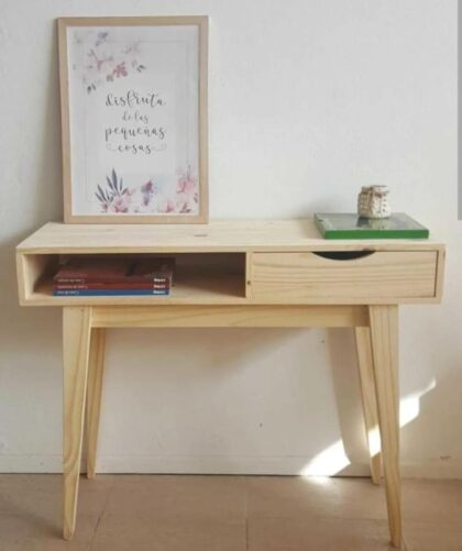 ESCRITORIO NÓRDICO DE PINO 1,00X40X80