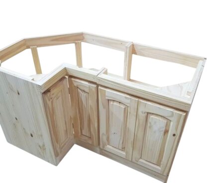 BAJO MESADA ESQUINERO DE 80X80, EFECTIVO 10% OFF