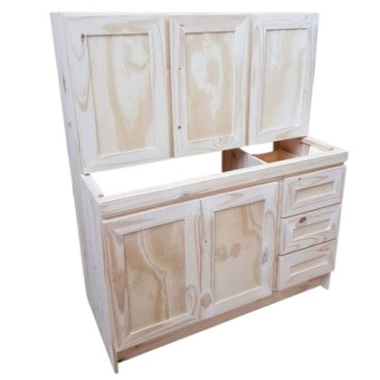 COMBO ALACENA Y BAJO MESADA ECONOMICA DE 1.20MT, EFECTIVO 10% OFF