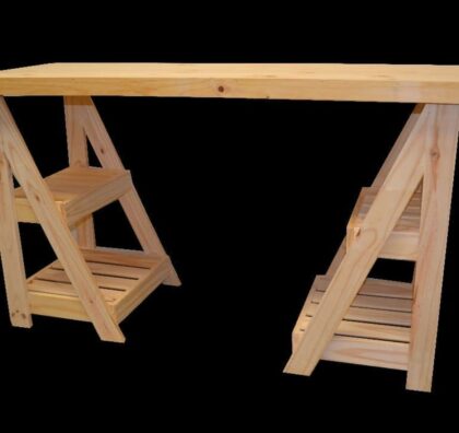 ESCRITORIO DE PINO CABALLETE 1.20X50X80