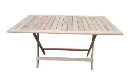 MESA RECTANGULAR PLEGABLE 1.40X80 EN SALIGNA PARA EXTERIOR, EFECTIVO 10% OFF