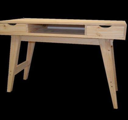 ESCRITORIO NÓRDICO DE PINO 1.20X50X80 2 CAJONES, EFECTIVO 10% OFF