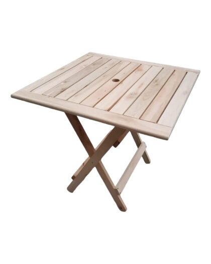 MESA CUADRADA 80X80 PLEGABLE EN SALIGNA PARA EXTERIOR, EFECTIVO 10% OFF
