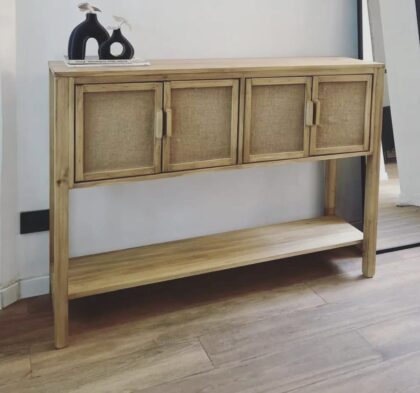 MESA RECIBIDORA 4 PUERTAS EN ALAMO 1.40X1.00X35, EFECTIVO 15% OFF