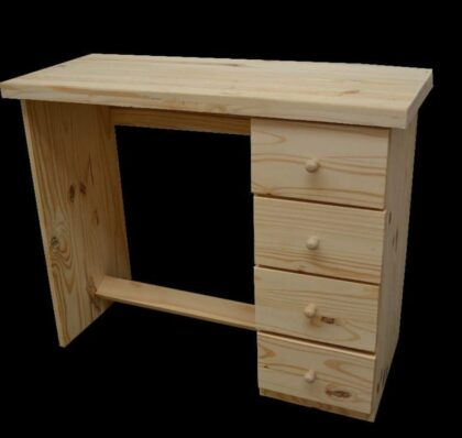 ESCRITORIO DE PINO 4 CAJONES 1.00X40X80