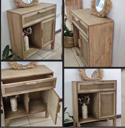 RECIBIDOR EN ALAMO 70X80X30, EFECTIVO 15% OFF