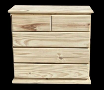 CÓMODA 5 CAJONES 1.00X93X42, EFECTIVO 10% OFF