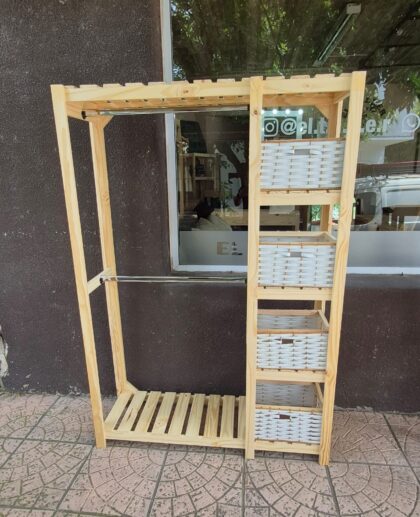 VESTIDOR DE PINO REFORZADO CON 4 CAJONES DE ZUNCHO 1.80x40x1.20, EFECTIVO 10% OFF