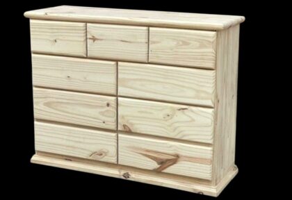 CÓMODA 9 CAJONES 1.20X93X42, EFECTIVO 10% OFF