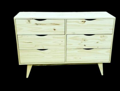 CÓMODA 6 CAJONES CON GUIAS METALICAS 1.20X80X40, EFECTIVO 10% OFF