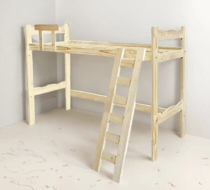 CAMA PUENTE DE 1.50 MT DE ALTURA CON LARGUEROS SELECCIONADOS, EFECTIVO 10% OFF