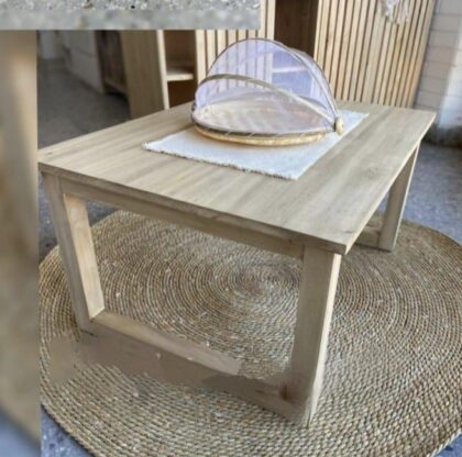 MESA RATONA CUBO DE ALAMO MACIZO, 80X60X40, EFCTIVO 15% OFF