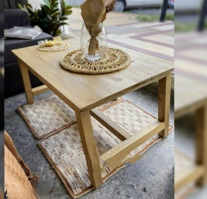 MESA RATONA CLASICA DE ALAMO MACIZO, 80X60X40, EFECTIVO 15% OFF