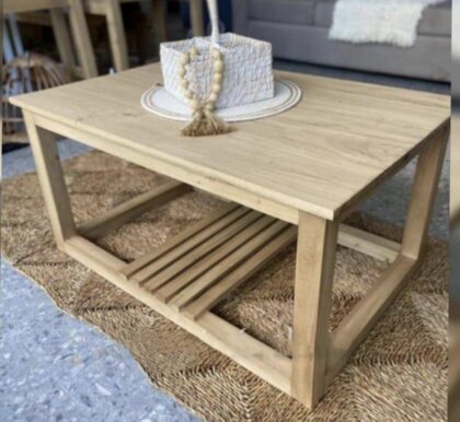 MESA RATONA VARILLADA EN ALAMO MACIZO, 1.00X60X40, EFECTIVO 15% OFF